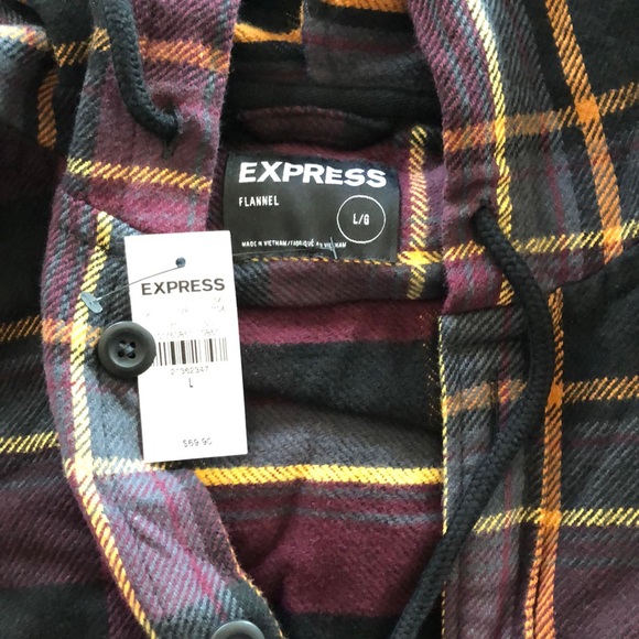 NWT Mens hooded flannel - Picture 3 of 3